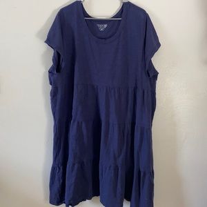 Time & Tru babydoll dress navy